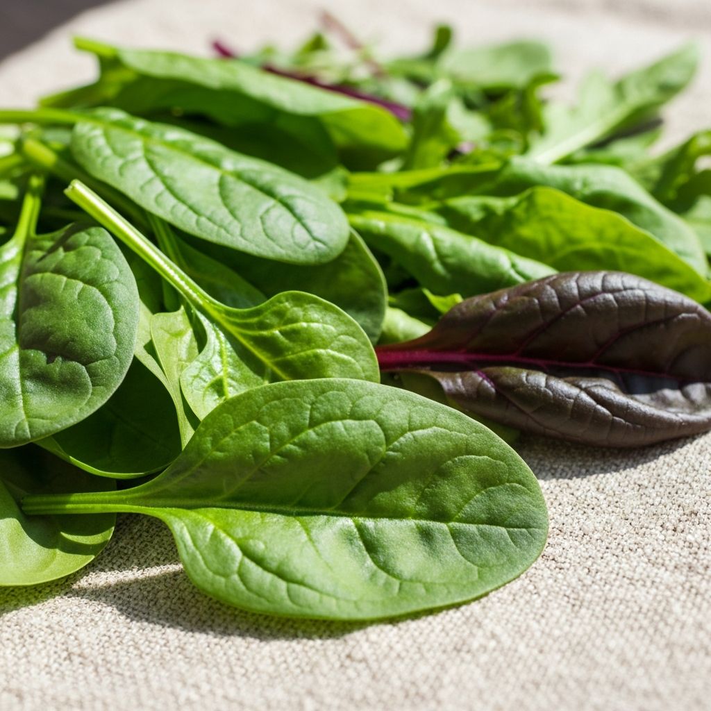 Leafy greens containing magnesium