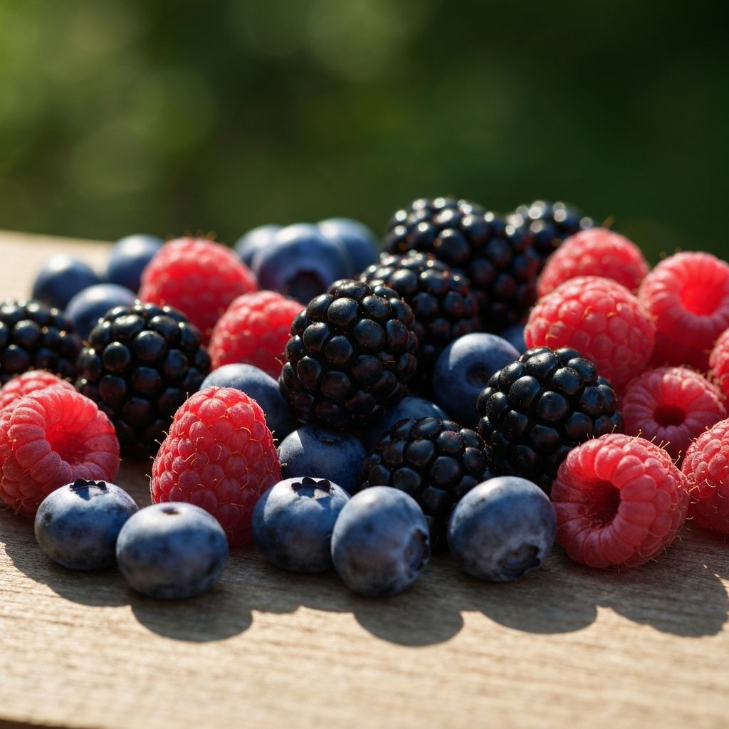 Berries rich in polyphenols